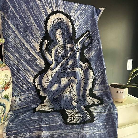 Blue Goddess Tapestry Batik - Picture 16 of 16